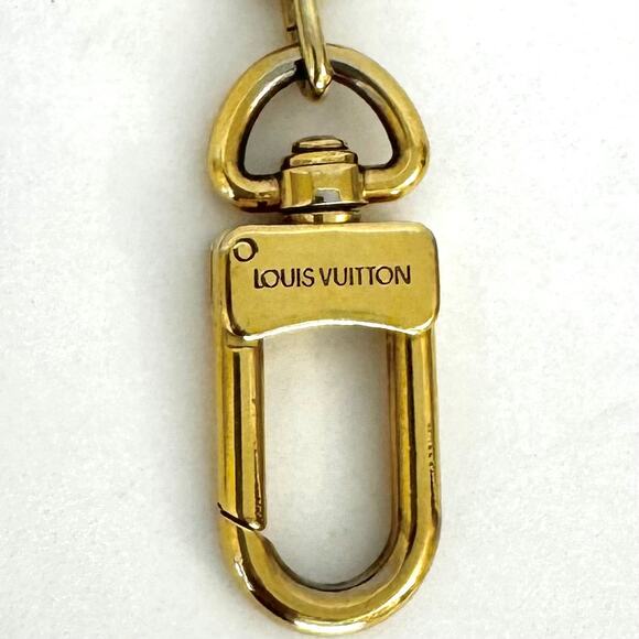 Louis Vuitton Keychain Ring or Bag Extender Gold-Tone Made in France Auth. - Picture 3 of 6